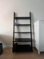 Zwarte ladderkast boekenkast 190 x 85, Met plank(en), Gebruikt, 150 tot 200 cm, 25 tot 50 cm