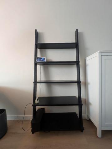 Zwarte ladderkast boekenkast 190 x 85 beschikbaar voor biedingen