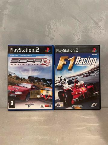 PS2 Games: SCAR & F1 Racing Championship beschikbaar voor biedingen