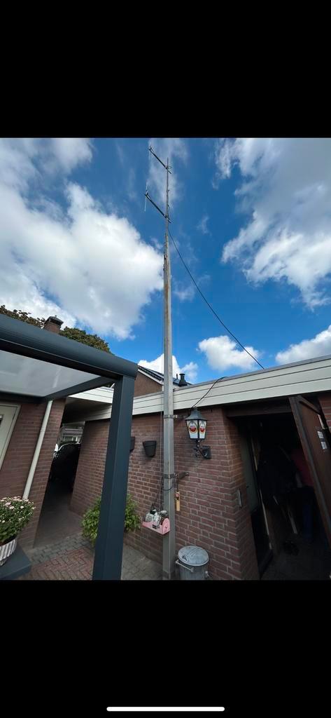 Kokermast 4x6 + Antennes 95.10 en kabel., Telecommunicatie, Antennes en Masten, Zo goed als nieuw, Antenne, Ophalen