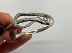 C469 Prachtige zilveren armband slang sierlijk, Ophalen of Verzenden, Zilver, Armband