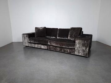 Luxeueze 4 zits Velvet Bank | GRATIS BEZORGING | Gereinigd beschikbaar voor biedingen