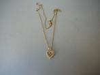 Goudkleurige ketting met harthanger NU 10 euro, Sieraden, Tassen en Uiterlijk, Verzenden, Overige materialen, Ketting