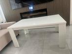 Salontafel wit hoogglans!, Huis en Inrichting, Tafels | Eettafels, Kunststof, 100 tot 150 cm, Ophalen of Verzenden, Zo goed als nieuw
