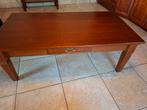 Houten Salontafel met Lade, Ophalen, Gebruikt, 100 tot 150 cm, Klassiek
