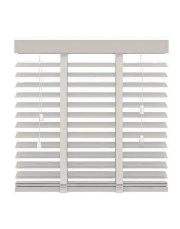 Nieuwe Houten jaloezieën / lamellen (wit) 2stuks beschikbaar voor biedingen