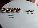 Skateboard wielen met ABEC 7 lagers en hardware, Ophalen of Verzenden, Gebruikt, Skateboard