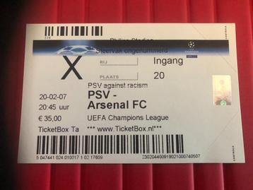 ⚽ Ticket CL PSV - Arsenal 2006/2007 ⚽ beschikbaar voor biedingen