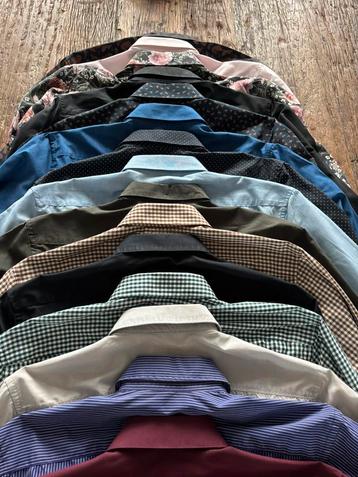 15 x H&M Easy Iron Slim Fit Overhemden maat S beschikbaar voor biedingen