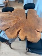 Boomstam Eettafel - Uniek!, Ophalen, Gebruikt, 100 tot 150 cm, Eikenhout