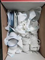 Kop en schotels + theeglazen - Ophalen, Huis en Inrichting, Keuken | Servies, Ophalen, Gebruikt, Glas, Effen
