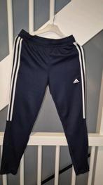 Adidas Traningsbroek maat 152 donkerblauw/wit ZGAN, Adidas, Sport- of Zwemkleding, Ophalen of Verzenden, Zo goed als nieuw