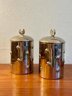 Vintage RVS voorraadblikken (Alessi), Pot, Bus of Blik, Ophalen of Verzenden, Zo goed als nieuw, Rvs