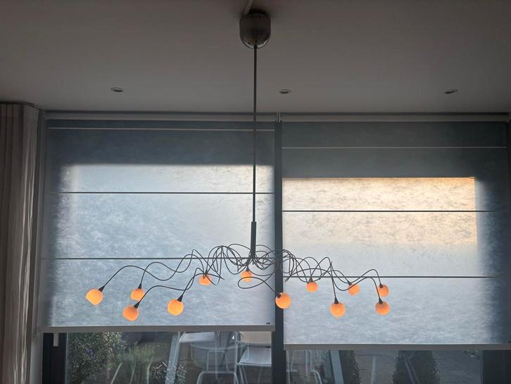 Moderne hanglamp, Huis en Inrichting, Lampen | Hanglampen, Gebruikt, 75 cm of meer, Metaal, Ophalen
