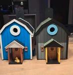 Vogelhuisjes steeds zie fotos, Tuin en Terras, Vogelhuisjes en Vogelbaden, Ophalen of Verzenden, Zo goed als nieuw