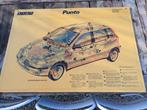 fiat punto elektrische schema plaat poster werkplaats autode, Verzamelen, Ophalen, Gebruikt, Auto's