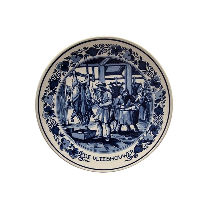 Royal Goedewaagen wandbord De vleeshouwer, eind 20e eeuw, Antiek en Kunst, Antiek | Wandborden en Tegels, Ophalen of Verzenden