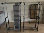 2x kledingrek Gudme Jysk + opberger, Ophalen, Met wielen, Gebruikt