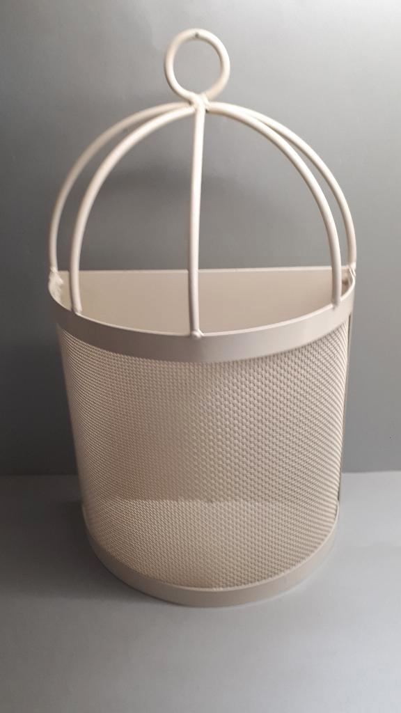 Wandkorf van metaal voor bv kunstbloemen, Tuin en Terras, Bloembakken en Plantenbakken, Zo goed als nieuw, Metaal, Binnen, Balkon