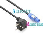 Powercon, Stroomkabel, Powerconnector - Schuko kabel 3 m