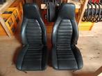 Set stoelen   echt leder  Porsche (11  (924/944), Auto-onderdelen, Interieur en Bekleding, Ophalen of Verzenden, Gebruikt, Porsche