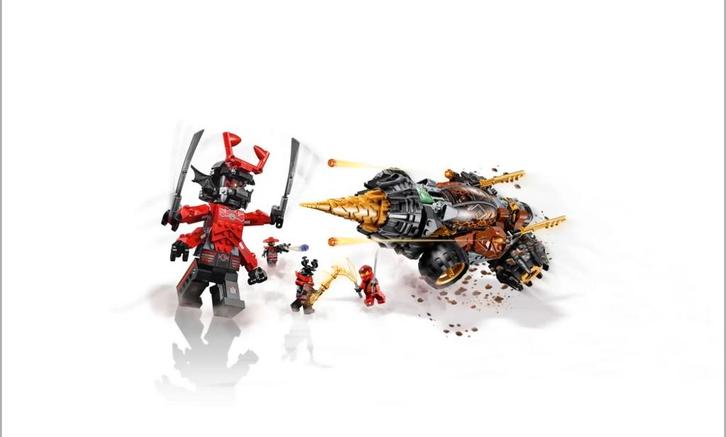 Lego Ninjago 70669 Cole's Grondboor (doos+boekjes), Kinderen en Baby's, Speelgoed | Duplo en Lego, Zo goed als nieuw, Lego, Complete set