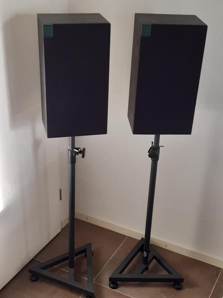 Samson MS200 heavy-duty studio monitor stand set, Audio, Tv en Foto, Luidsprekers, Gebruikt, Overige typen, Overige merken, Ophalen