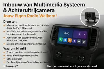 Eigen Systeem Inbouw van Android CarPlay Radio & camera moge beschikbaar voor biedingen