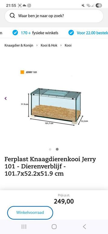 Knaagdierenverblijf Ferplast Jerry 100 met accessoires! beschikbaar voor biedingen