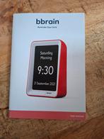 Bbrain sprekende kalenderklok  in doos - 1x gebruikt, Ophalen of Verzenden, Nieuw, Digitaal, Wekker of Tafelklok