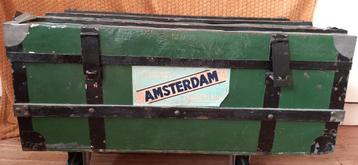 Hutkoffer - Scheepskist - Dekenkist- Reiskist - Reiskoffer beschikbaar voor biedingen