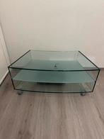 Glazen TV meubel, Huis en Inrichting, Ophalen, 100 tot 150 cm, 50 tot 100 cm, Minder dan 50 cm