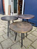 Bijzettafeltjes set van 3, Dutch Bones (goud/koper/zilver), Ophalen