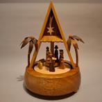 Houten kerststal Dregeno Seiffen met Reuge - Stille Nacht, Ophalen of Verzenden, Zo goed als nieuw