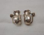 Antieke bijzondere zilveren schroef oorbellen kruik nr.481, Verzenden, Zilver, Oorbellen