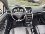 Peugeot 207 CC 1.6-16V T Sport | leder | airco | 104DKM |, Voorwielaandrijving, Zwart, 4 cilinders, 4 stoelen