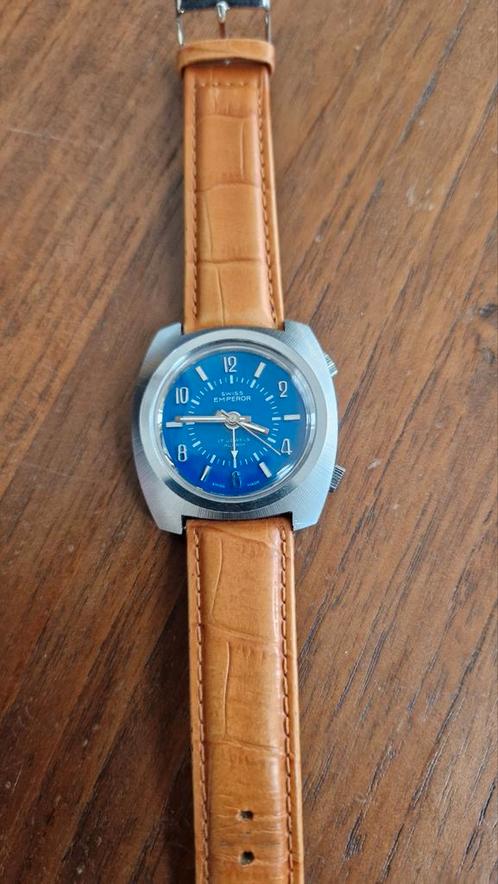 Uniek!  Vintage Swiss Emperor horloge met alarm functie!, Sieraden, Tassen en Uiterlijk, Horloges | Heren, Zo goed als nieuw, Overige merken