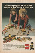 Retro reclame 1978 Lego speelgoed straatplaten & kazerne, Verzamelen, Retro, Verzenden, Overige typen