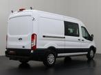 Ford Transit 2.0TDCi 130PK Dubbele Cabine | 7-Persoons | Nav, Lederen bekleding, Gebruikt, Zwart, 7 stoelen