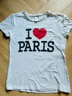 I Love Paris T-shirt, Maat 38/40 (M), Wit, Ophalen of Verzenden, Korte mouw