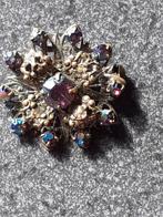 Zeldzame vintage Tsjechische kristallen kameleon broche, Verzenden, Dames