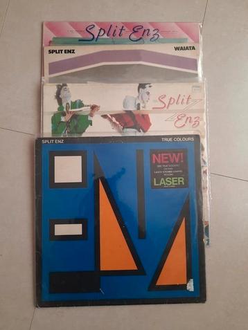 Split Enz True colours Dizrythmia Waiata Mental notes LP 