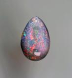 Red on black opal drop - 0.9 ct, Verzenden, Mineraal