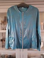 Magna  leatherlook jasje  44-46, Kleding | Dames, Grote Maten, Ophalen of Verzenden, Zo goed als nieuw, Groen, Jasje of Colbert