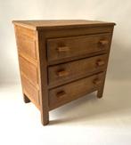 commodekast, ladekast eikenhout, vintage, Huis en Inrichting, Kasten | Ladekasten, Gebruikt, 3 of 4 laden, Minder dan 100 cm, 25 tot 50 cm