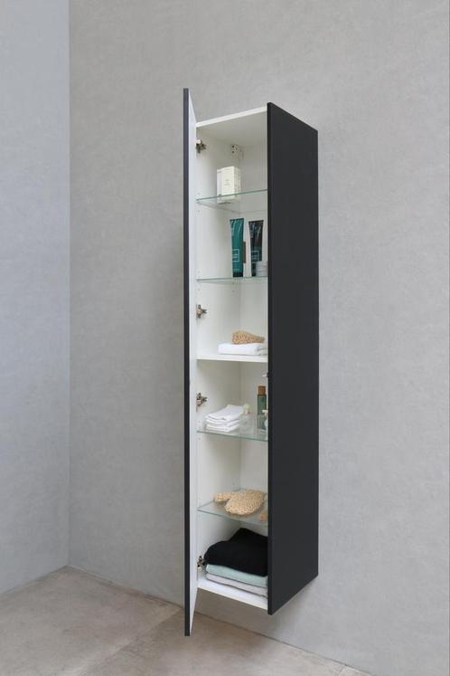 Proline Kolomkast Black Oak 35x35x169cm, Huis en Inrichting, Badkamer | Badkamermeubels, Nieuw, (Half)hoge kast, 150 tot 200 cm