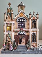 Kerk voor kerstdorp met licht en geluid, Diversen, Kerst, Ophalen of Verzenden, Gebruikt