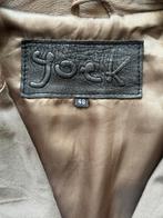 Yoek leren jas maat 48, Bruin, Maat 46/48 (XL) of groter, Ophalen of Verzenden, Zo goed als nieuw