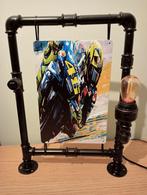 industriële handgemaakte steampunk lamp Valentino Rossi, Ophalen of Verzenden, Nieuw