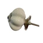 Vintage crème porseleinen KNOP kastknop ladeknop porselein, Ophalen of Verzenden
